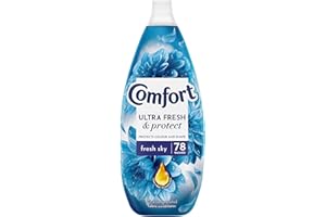 Comfort Ultra Fresh & Protect Fresh Sky Fabric Conditioner softener with Pro-Fibre Technology Protects Colour and Shape 78 washes (1.17 L)
