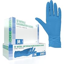 UNIGLOVES PROTECT Blue Nitril-Einweghandschuhe, verlängerte Stulpe, Nitrilhandschuhe, Größe M UNIGLOVES PROTECT Blue Nitril-Einweghandschuhe, verlängerte Stulpe, Nitrilhandschuhe, Größe M