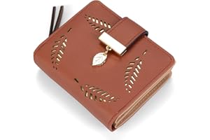 TMEOG Porte Monnaie Femme, Porte-Monnaie en Cuir Bifold Wallet en Cuir en Cuir Porte-Cartes en Cuir Porte-Monnaie en Cuir