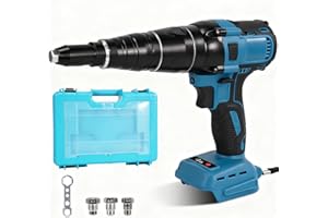 Yofidra Akku Nietzange, Nietzange Elektrisch | 20 000N | Bürstenlose Automatischer | mit LED | für 2.4-5.0 mm Blindnieten | Elektrische Popnietenzange für Makita 18V | ohne Akku