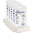 T.Taio Esponjabon Mother of Pearl Soap Sponge - Cleansing Shower Scrubber - Cleaning Bath Wash Scrub - Oil Removal - Massage & Lather Foot, Elbow, & Face - Bathroom Accessories - Fresh Scent (5-Pack)