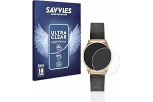 Savvies 18 Stück Schutzfolie für Xlyne X-Watch Joli XW Pro Displayschutz-Folie Ultra-Transparent