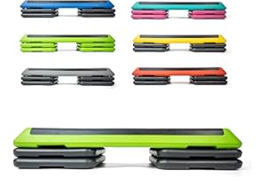 K KEFL SPORTS KEFL Aerobic Exercise Step, Adjustable non-slip 3 heights 10cm,15cm,20cm, For Home Exercise Workout Cardio, Stamina and Resistance Training