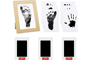 6 St Baby Handavtryck Och Fotavtryck Set, Clean Touch Stämpelkudde Tassartryck Baby, Baby Nyfödd Avtrycksset, Baby Handavtryck Avtryck Utan TVätt, Hund Katt Fotavtryck För Husdjur