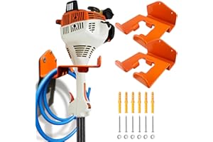 OSROENE Garage Storage Rack Organizer, Heavy Duty Hangers, Wall Mounted, Grass Trimmer Rack, Garden Tools (2 Pack), ZJ-01