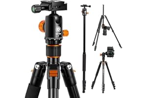 TARION Q550 Trépied d'appareil Photo Monopode 61in avec trépied de Voyage en Aluminium à tête sphérique panoramique pour appareils Photo sans Miroir DSLR (Q550)