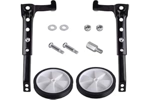 NATTHSWE Bike Stabilisers, Kids Stabilisers for Childs 16 18 20 22 Inch Adjustable Support Kids Wheels Children Universal Speed Change Bicycle Training Wheels(1 Pair)