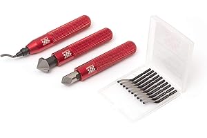 AFA TOOLING APPROVED FOR AUTOMOTIVE Outil d'ébavurage avec 10 lames d'enlèvement de bavures rotatives en acier rapide et 2 alésoirs à main à fraiser