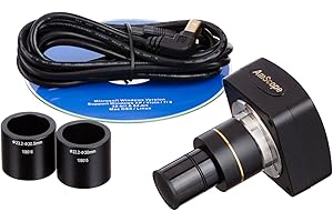 AmScope - Appareil photo numérique 10 mégapixels MU1000A - USB 2.0 - Pour microscope - Logiciel inclus