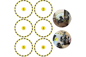 Jucoci Objective Point Markers 6 szt. zestaw znaczników do obiektywu kompatybilny z Wargame, Warhammer 40 k (bez miniaturowe)