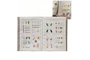 OUMUN Sewing Book,Stitching Book,DIY Stitch Books,Enthusiasts & Beginners Embroidery Instructions Book,Creative Sewing Books,Embroidery Sewing Book,Creative Embroidery Stitch,Sewing Kit,Stitch Book