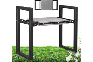 DAKEPOLE Kniebank Gartenhocker für Gartenarbeit, 31 cm Breite Garten Knieschleife und Sitz klappbare schwere Gartenbank mit Griffen zum Knien und Sitzen für Frauen Senioren, Gartenarbeit Werkzeuge Geschenke