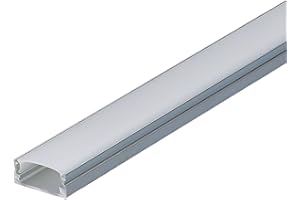 LUMENTEC SET: LED Profil, 100cm Profil LED für LED Streifen, aluminium led profil + Abdeckung LT4 (Milchig)