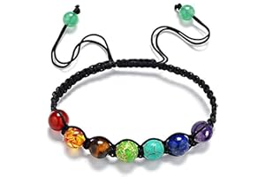 VOMONO Stone Yoga Balancing Reiki Healing Lucky Charm Bracelet Diffuser Bracelet