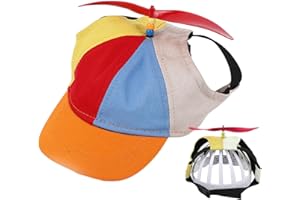 Gupcaqosjw Pet Propeller Hat, 20-60 cm Colourful Propeller Hat, Funny Propeller Cap, Dog Propeller Hat, Helicopter Cap, Helicopter Cap, Baseball Cap, Dog Hat, Cat Hat