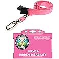 Hidden Disability Butterfly Awareness Badge Symbolising Change and Development. (Pink Butterfly) Quantum Leap