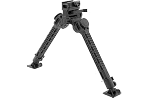 UTG Big Bore Full Stability Bipod, 9"-14" Altezza centrale, Nero