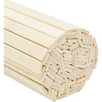 200 Bâtonnets Bois Rond Naturel 18 Cm X 5 Mm - Baguettes Pour Bricolage, DIY Et Projets Créatifs Belle Vous