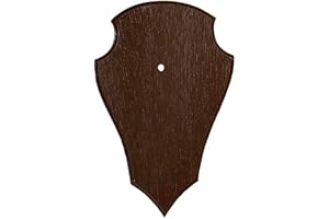 K&S Wildkameras Tablero de madera de roble para oídos, diseño de tablero de juegos oscuro sin trofeo, inserto de pino (1)