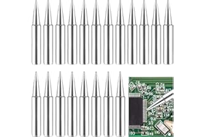 WLERTCOP 20 Pieces Soldering Iron Tips 900M-T-B Replacement Soldering Tips Solder Iron Welding Tip Solder Iron Tips Compatible with Hakko, TENMA, ATTEN, Quick, Aoyue, Yihua Soldering Station