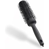 Olivia Garden Expert Blowout Speed Black Label Brush, Black, 45 mm | Extra-long cylinder encompasses more hair per pass; cera