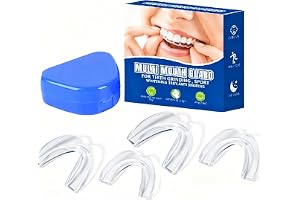Tandskena, klämma, 4 st. bettskenor, bitskena för natten, tandskydd, bettskena för natten, 2 storlekar