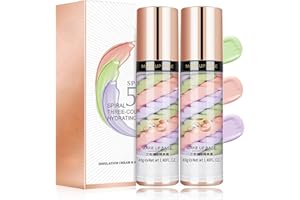 BTSPRING Skynest 2pcs Pore Primer, Color Correcting Facial Serum, Face Makeup Primer Base,Isolation Cream,Invisible Pore,Oil Control, Brightening Moisturizing Essence Concealer Foundation (#1)