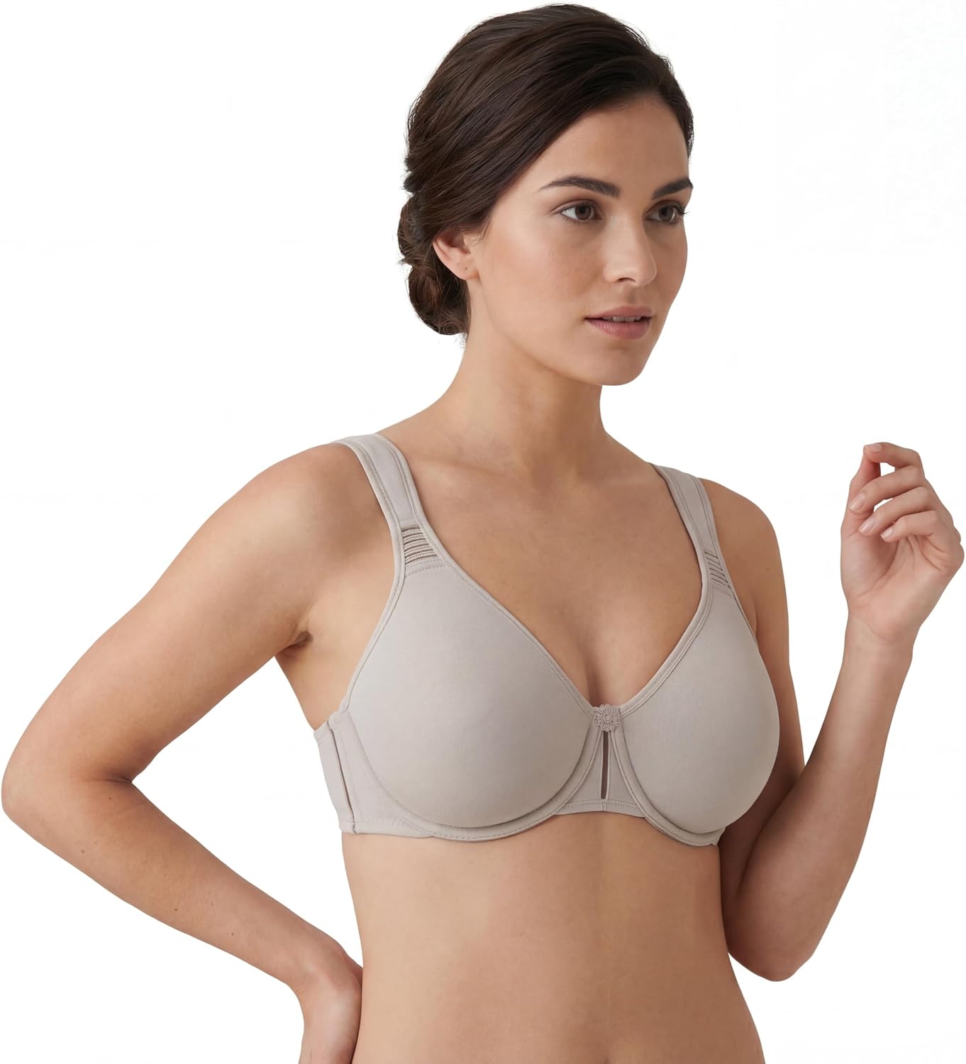 Selene, Sujetador Reductor para Mujer con Tirantes Anchos Comfort y Aro, Sin Relleno, Colección Lorea