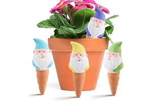 SilverChry Lot de 4 Irrigation à Cône d'argile, Cône en Argile d’Arrosage, Bonne Pénétration de l'eau, Irrigation à Cône d'argile pour Fleurs, Plantes en Pot et Plantes de Jardin