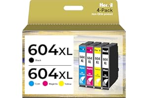 Heroil 604 XL 604XL Cartucce di inchiostro Compatibile per Epson 604 XL per Epson XP-2200 XP-2205 XP-3200 XP-4200 XP-4205 WF-2910DWF WF-2930DWF WF-2935DWF WF-2950DWF