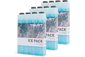 TOURIT Ghiaccio Sintetico Riutilizzabili per Zaino Termico Frigo，Conservazione degli Alimenti Raffreddatore Portatile