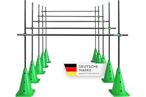 ‎TOOLZ TOOLZ Agility-Training Set - Hürden, Slalomstangen und Kegel für Sport, Fitness, Koordinationstraining und Agilität - Kegel & Pylonen für Mensch und Hund