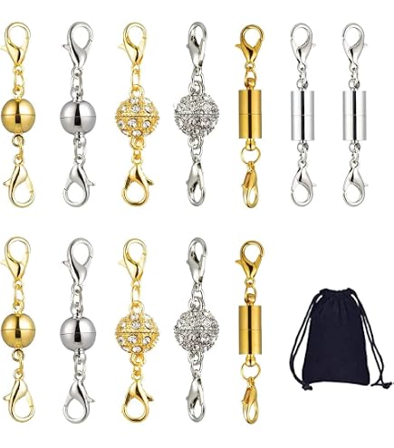 Luvadeyo 30 Pezzi Chiusura Magnetica Per Catene Fermagli Per Gioielli A - 8