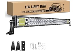 CO LIGHT 42 inch LED Light Curved 702W 35100LM 12D Long Distance 12V 24V Curved Light Bar Spotlight Combo for Off-Road 4x4 SUV ATV Truck Tractor Boat