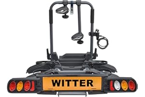 Witter ZX702 Pure Instinct Bike Rack for 2 Bikes |Suitable for e-Bikes | Foldable Rails for Easy Storage
