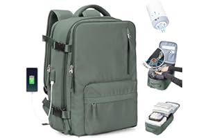 SZLX Vacuum Backpack Large Travel Backpack Cabin Size 40x30x20 Ryanair for Women Men Easyjet Wizzair Underseat Hand Luggage Carry on Cabin Size Flight Rucksack Fit 14 Inch Laptop with Shoe Compartment