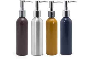 Elitzia 4-pack massageoljevärmare flaskor – läckagesäker pumpflaskor set (250 ml) för uppvärmning av olja gel lotiondispenser