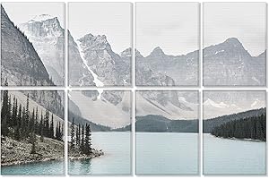 BUBOS 8 Stück Kunst Akustikpaneele,120x80x0,9cm Schalldämmung Akustikplatten,Hochdichte Schallabsorber Wand,Schallschutz Wand für Tonstudio,Podcasts,Büros,Home（Gipfel）