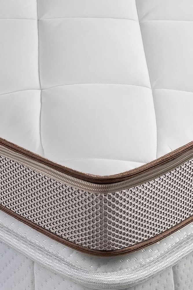 Topper 4.0 - Lateks Yatak Pedi -%100 Pamuk Air Cool Nefes Alabilen Kılıflı (90x200)
