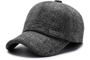 CLAPE Winter Baseball cap with Ear Flap Cappello Baseball Invernali Cappellino in Lana con Paraorecchie Cappellini Invernali