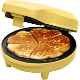 Bestron Heart Shaped Waffle Maker, Retro Design Waffle Maker, Non-Stick Coating, Sweet Dreams Collection, 700 Watts, Colour: