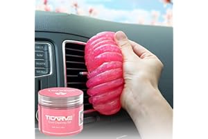 TICARVE Keyboard Cleaning Gel Car Cleaning Gel Putty Slime Cleaner Universal Dust Cleaner for Car, Laptop, Printer, Camera (Red)