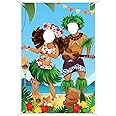 Photo Booth Estate DECORAZIONI FESTA HAWAIANA SPIAGGIA FOTO SFONDO TIKI BAR 90x180CM TROPICALE LUAU Addobbi Hawaiani Per Feste