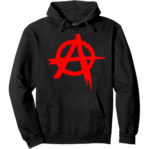 Lepni.me Anarchist Symbol Hoodie - Unisex Punk Movement Graphic Sweatshirt, European Sizes - View #2