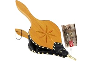 TJ.Moree Kamin-Balg für den Innenbereich, 48,3 x 20,3 cm, großes Holz-Feuergebläse mit Hängeband, Langer Griff, Metalldüse, tolles Werkzeug für Kamin, Feuerstelle, Holzofen, Grill, Outdoor Camping