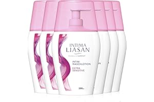 BOLYDOOM Intima Liasan by Sagrotan Intim-Waschlotion Extra Sensitive – Milde Intim-Pflege für empfindliche Haut – Ohne Alkohol, Seife und Farbstoffe – 6 x 200 ml mit Spender