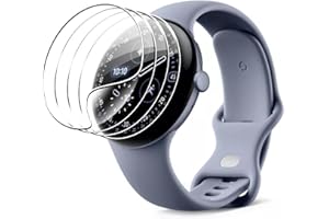 zZjoOoj 4 Stück für Google Pixel Watch 4/3 41mm Schutzfolie,Curved Kanten Anti-Kratzen Displayschutz,HD Displayschutzfolie mit Weiche TPU Displayschutz