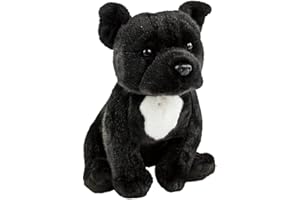 Teddys Rothenburg Pitbull/American Staffordshire Terrier - Peluche per cani, 30 cm, colore: Nero
