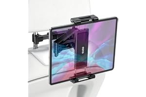 Amazon Brand - Eono uchwyt na tablet samochodowy, wysuwany uchwyt na tablet samochodowy dla 4,4 do 13 cali Galaxy Tab, Huawei Mediapad, Switch i innych smartfonów