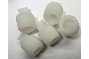 DEXIERP Tapón de inserción cónico Acanalado de Fuerza de protección para Tubo de Rosca de Orificio de 1-5/32" 1-3/16" 1-7/32" 1-1/4" 28,5-31,5 mm (Paquete de 5) Caucho Reutilizable